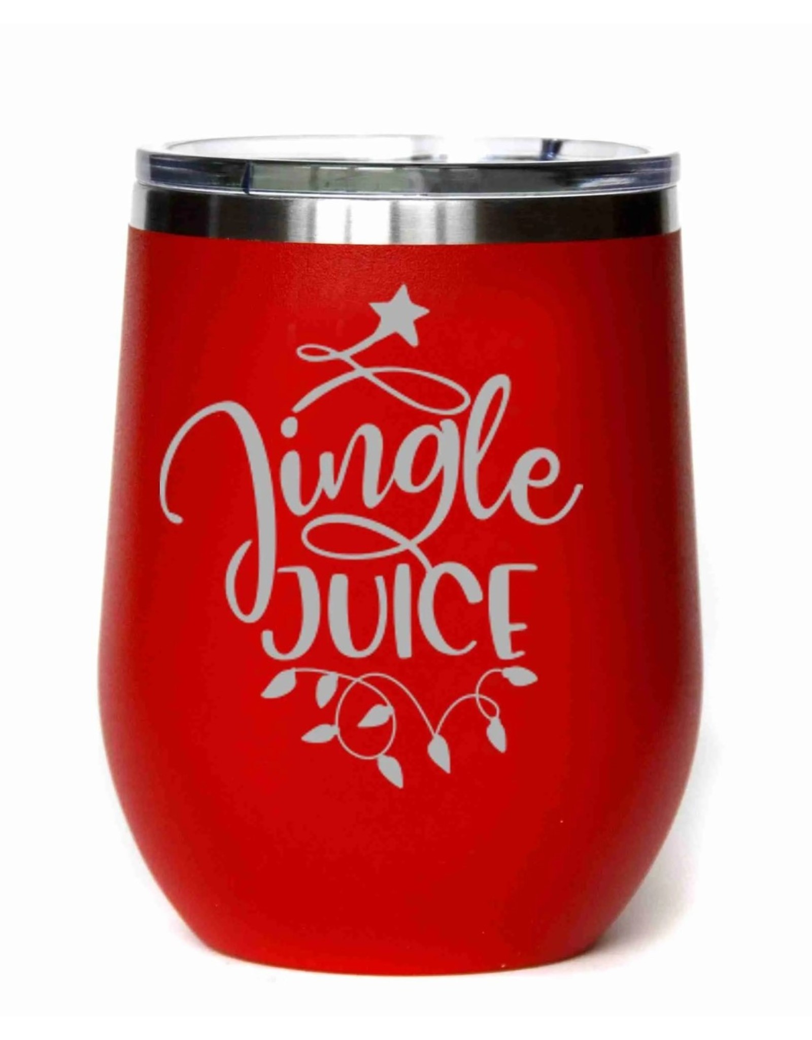 12 Ounce Jingle Juice Christmas Tumbler -  Red