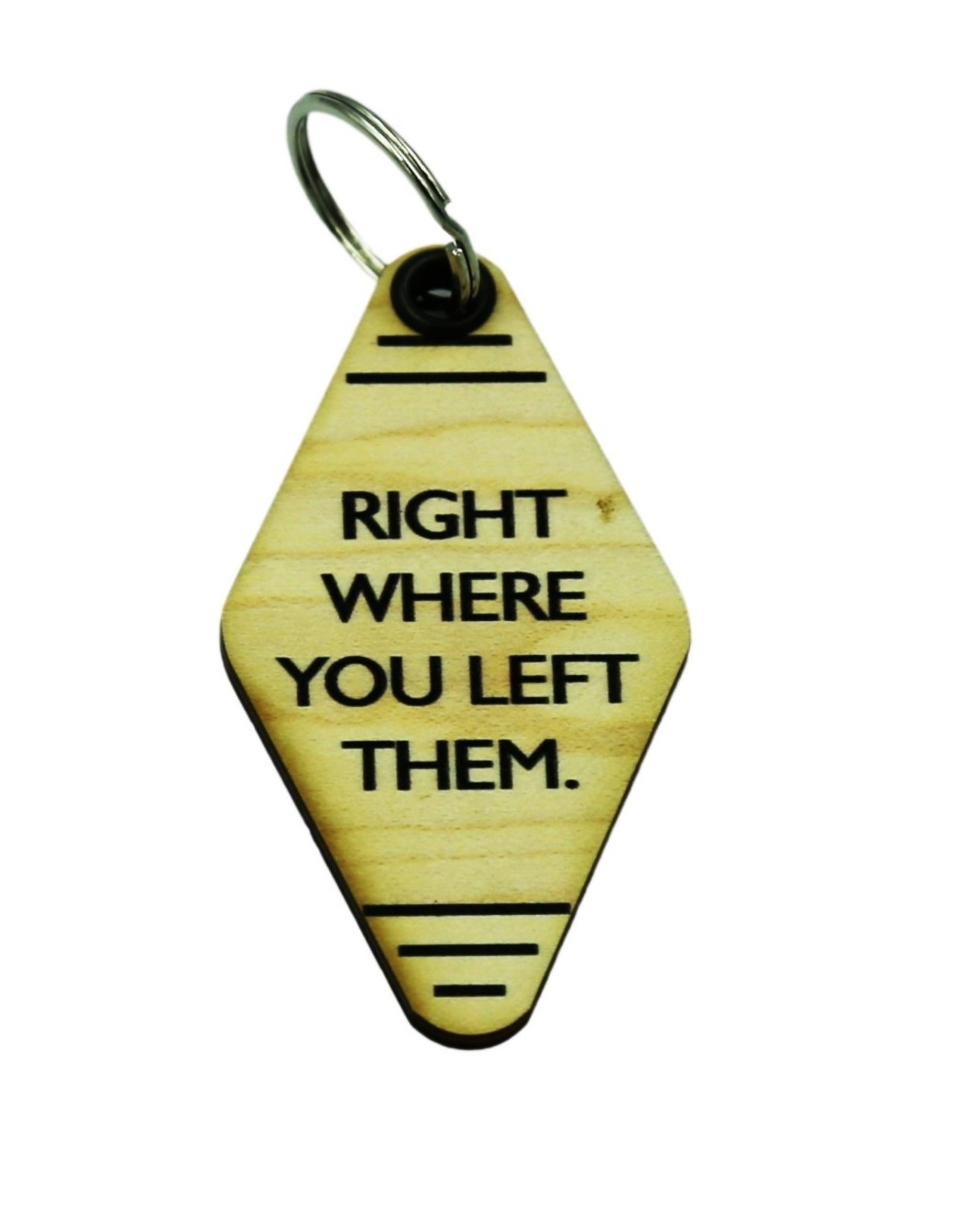 Right Where You Left Them - Keychains