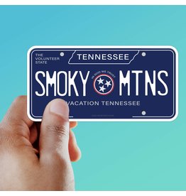Sentinal Supply Great Smoky Mountains Tennessee License Plate Sticker