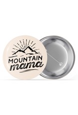 Sentinal Supply Mountain Mama Pin, 1.5" Pink - Cute Nature Pinback Buttons