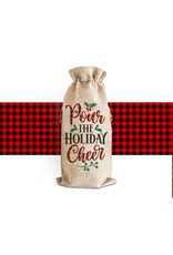 Zoey's Attic Pour The Holiday Cheer Wine - Wine Gift Bag