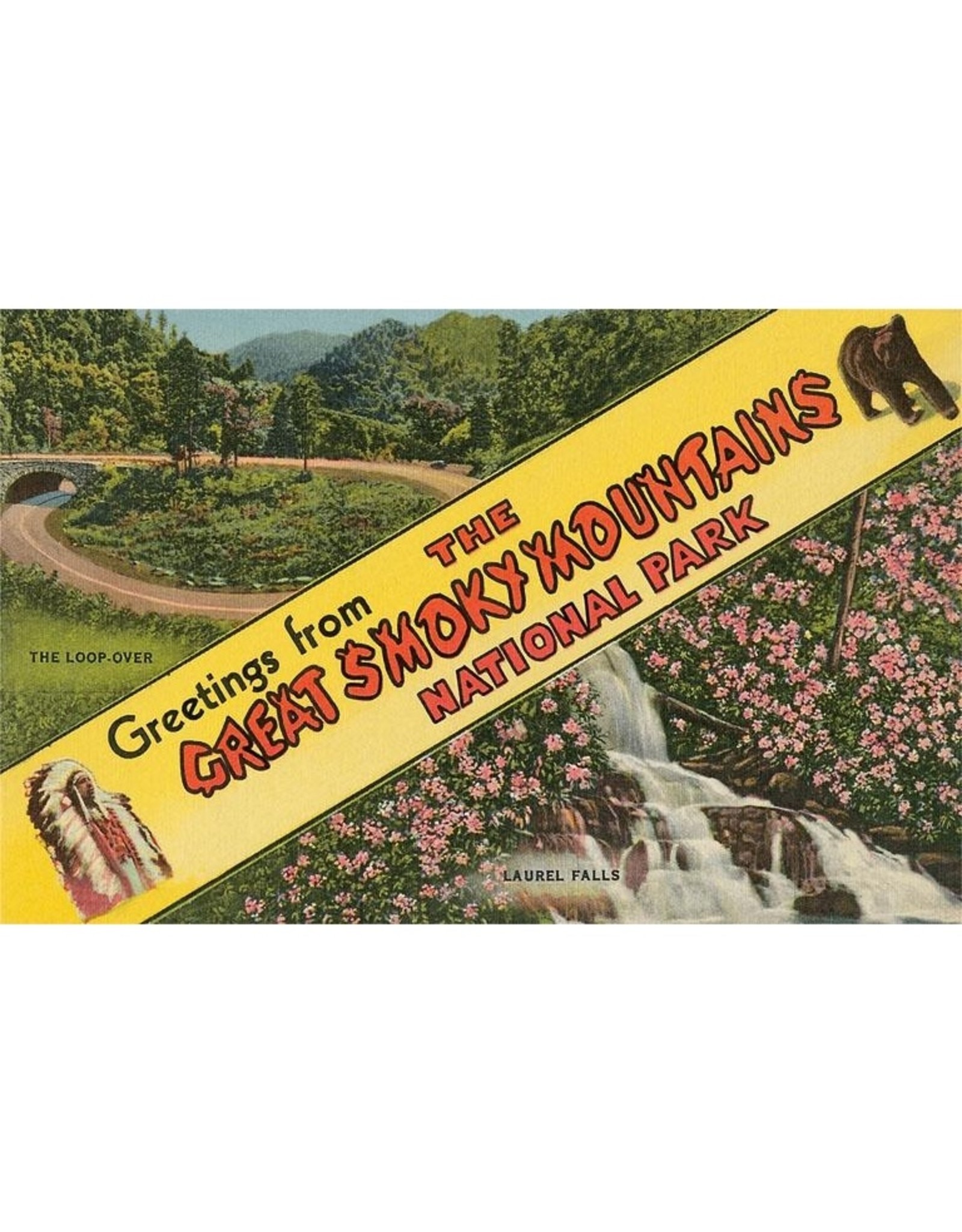 Greetings From Smoky Mountains - Vintage Image Postcard