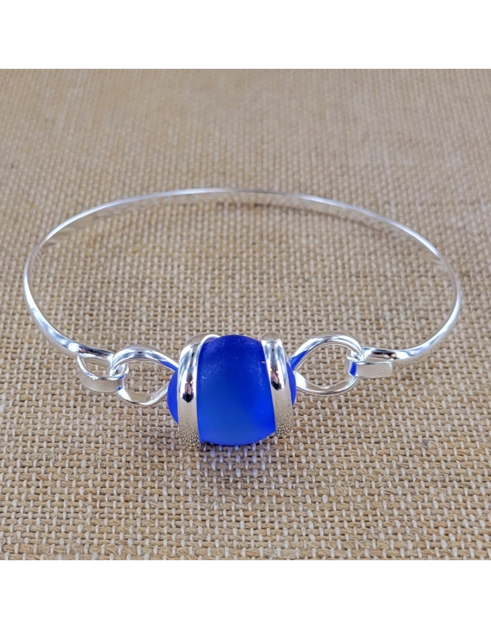 Sadie Green's Jewlery Cobalt Sea Glass Bracelet