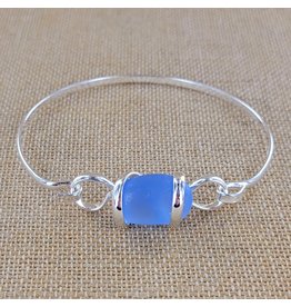 Sadie Green's Jewlery Light cobalt Sea Glass Bracelet