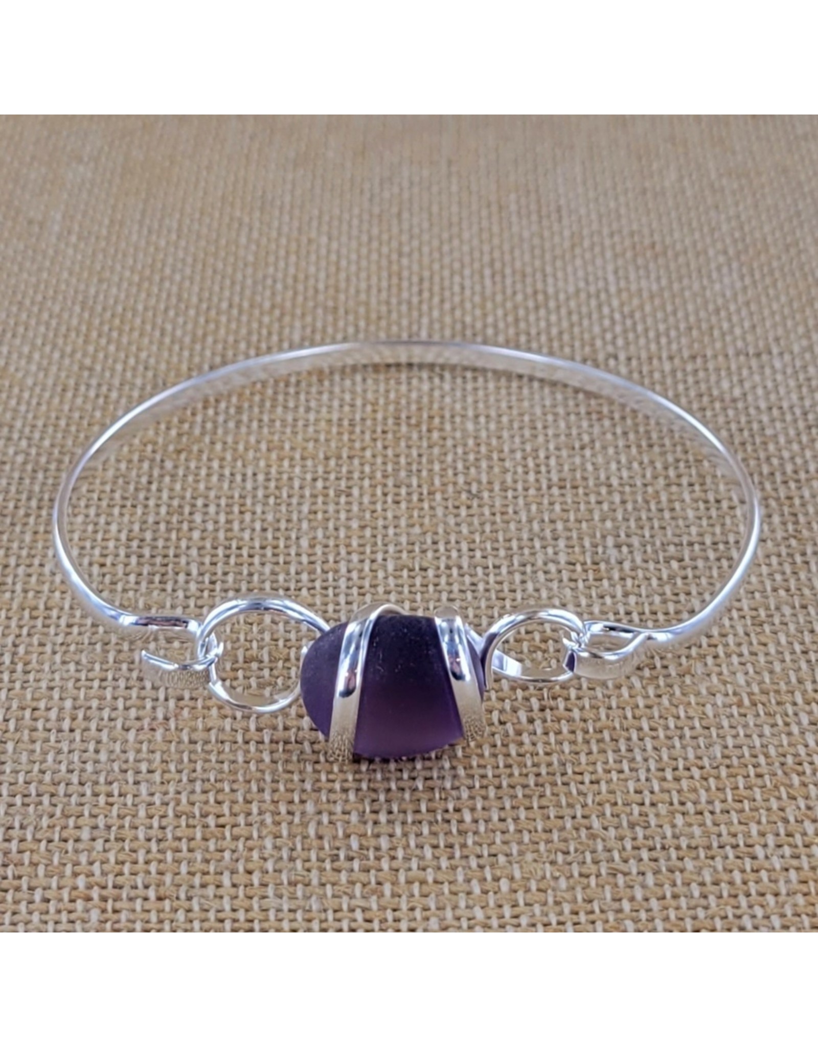 Sadie Green's Jewlery Purple Sea Glass Bracelet