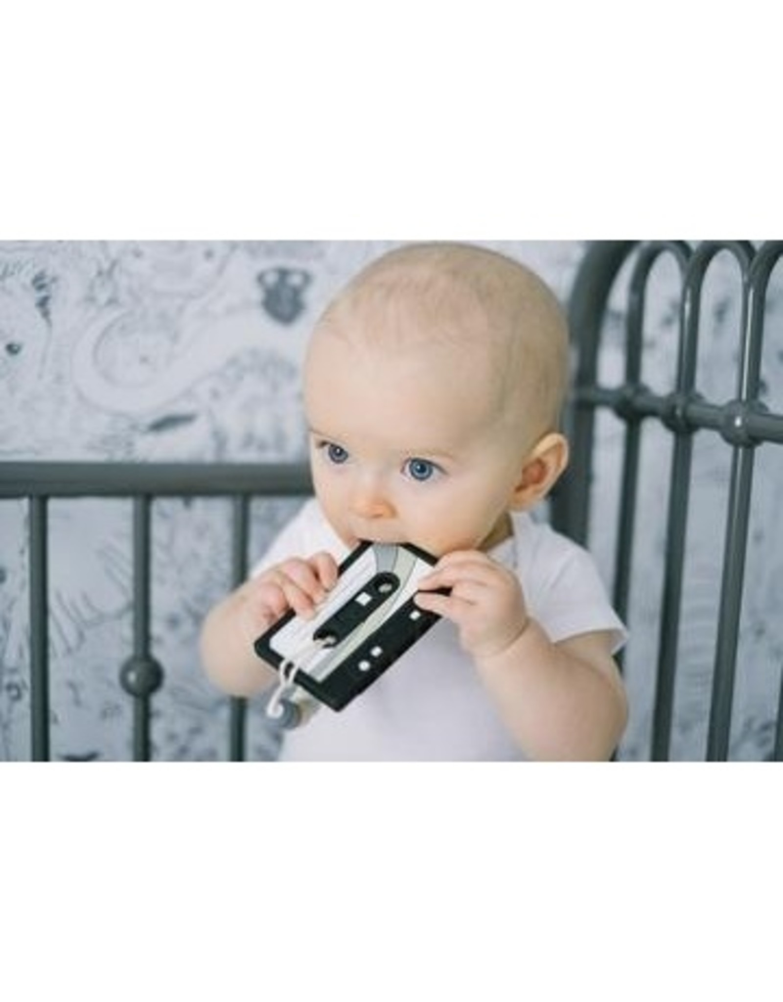 Gummy Chic Cassette Tape Teether - Black