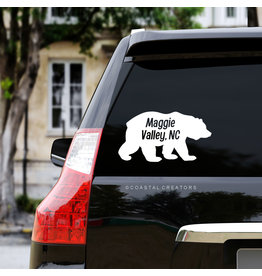 Coastal Creations Maggie Valley Bear Vinyl Sticker Decal