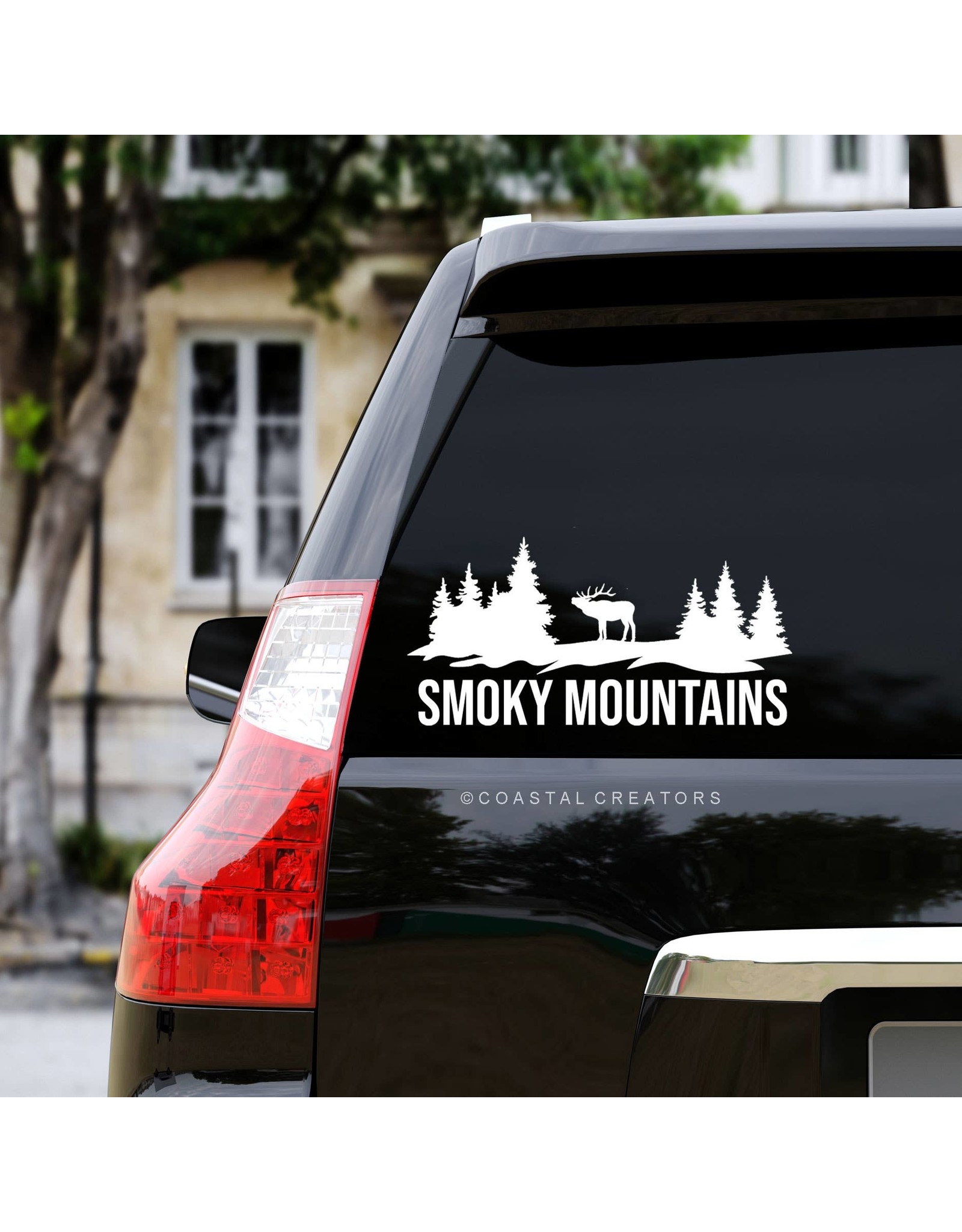 Coastal Creations Smoky Mountains Forest Elk Vinyl Sticker Decal