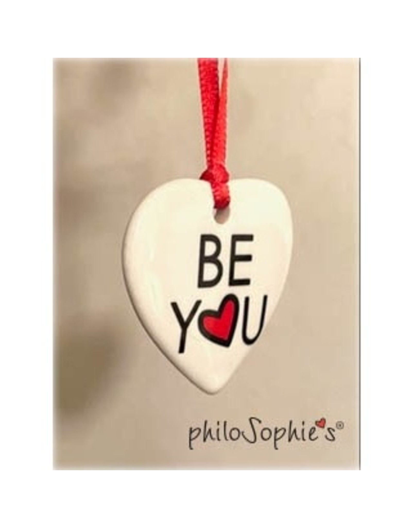 Philosophies BE YOU Heart Ornament