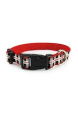 Dog & Me Black & White Plaid Dog Collar - Large