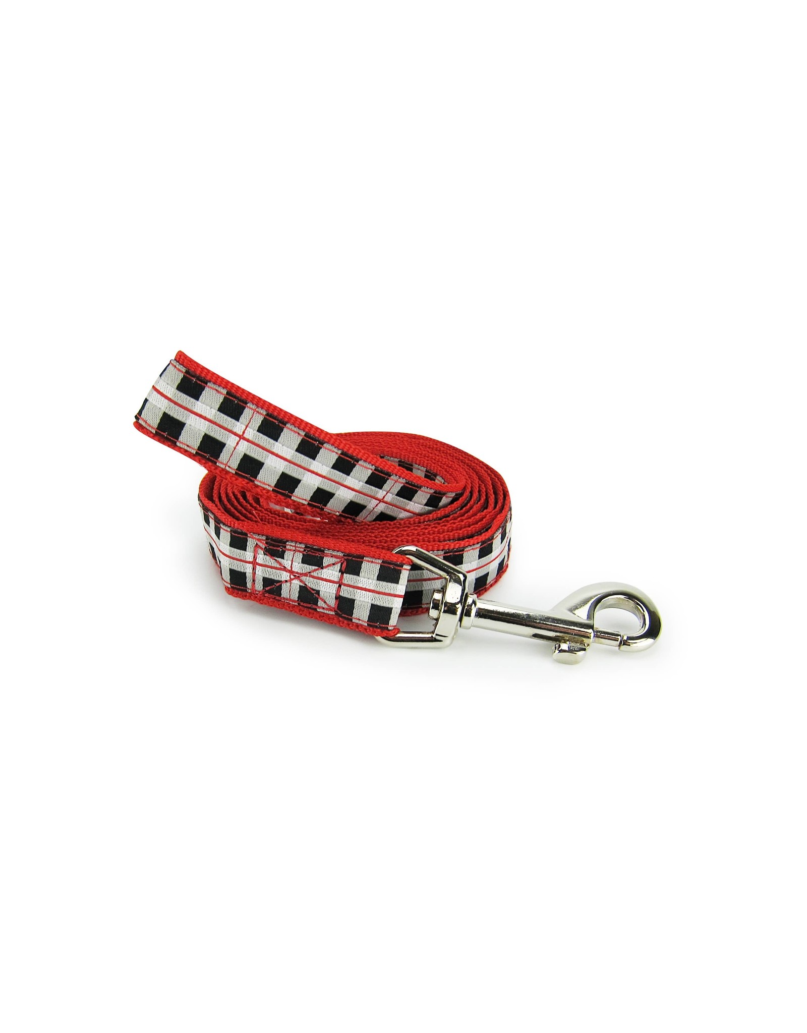 Dog & Me Black & White Plaid Dog Leash  - Large