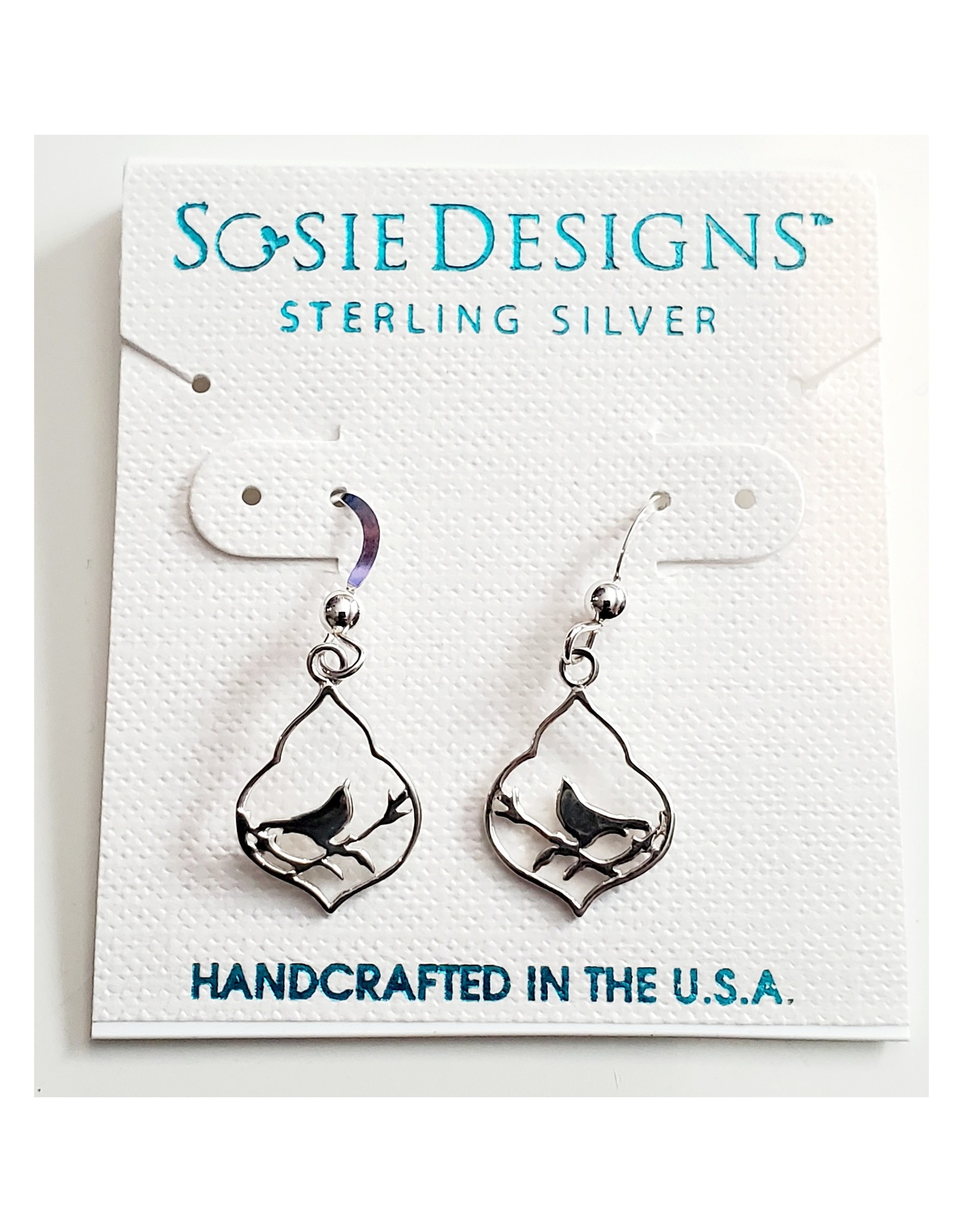 Sosie Jewelry Silver Moroccan Bird Earrings