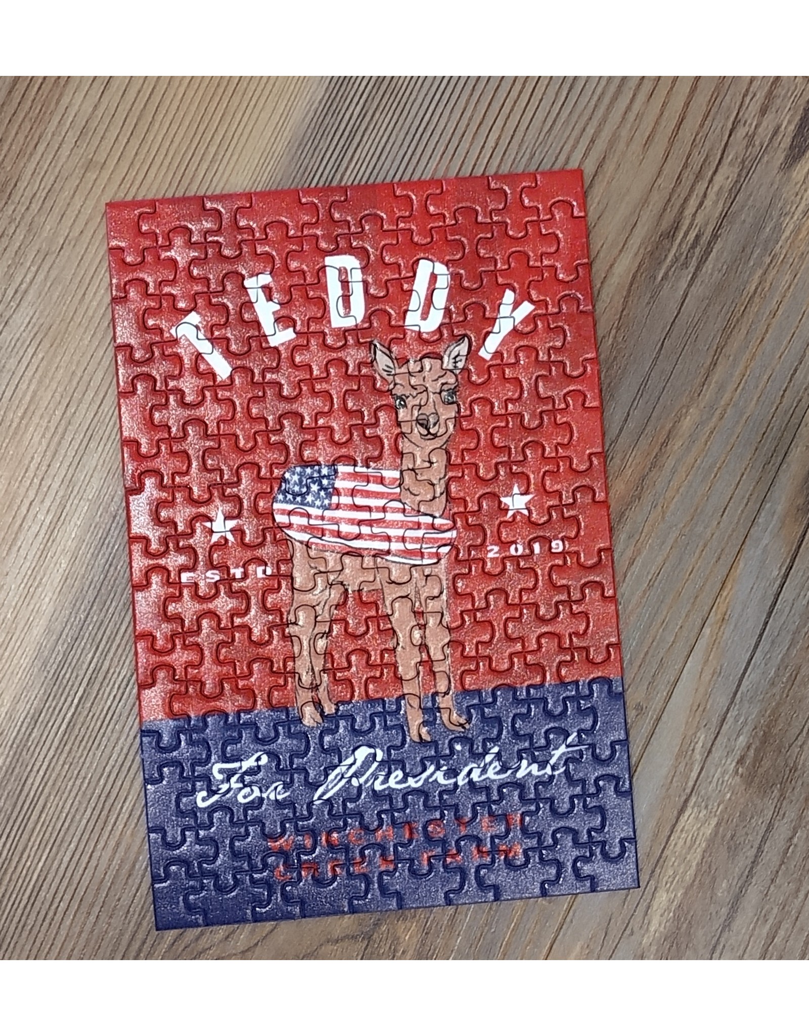 Micro Puzzles Teddy For President - Micro Puzzle