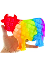 Rainbow Farm Fidget Bubble Popper - Cow