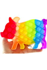 Rainbow Farm Fidget Bubble Popper - Pig
