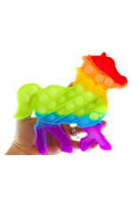 Rainbow Farm Fidget Bubble Popper - Horse