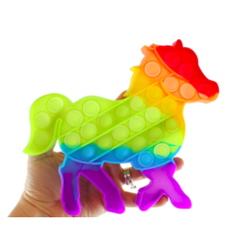 Rainbow Farm Fidget Bubble Popper - Horse