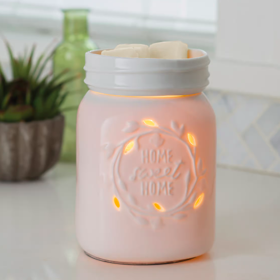 White Mason Jar Wax Melter Winchester Creek Farm Granny’s House at