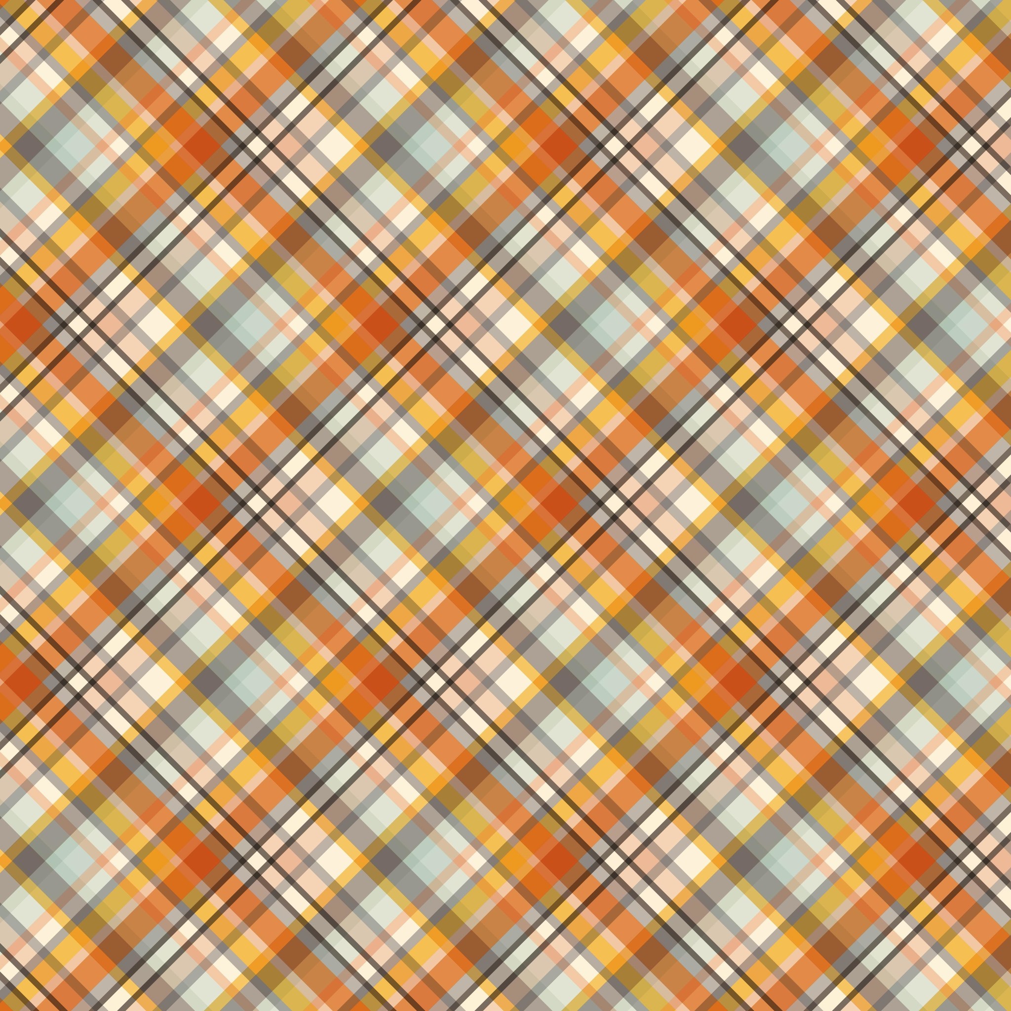 Fall Plaid Patterned Vinyl Texas Vinyl & Print