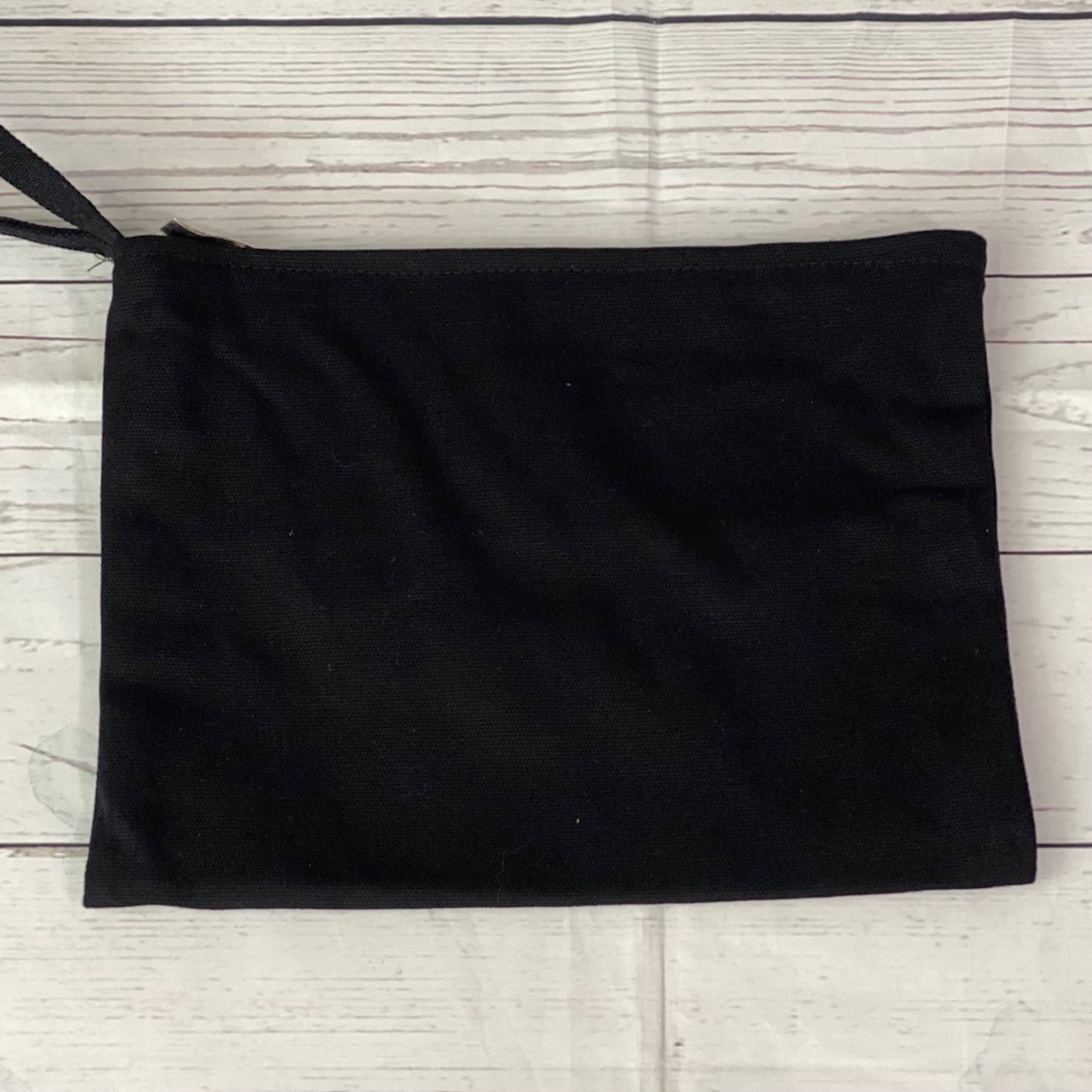 Canvas Makeup Pouch with Wristlet