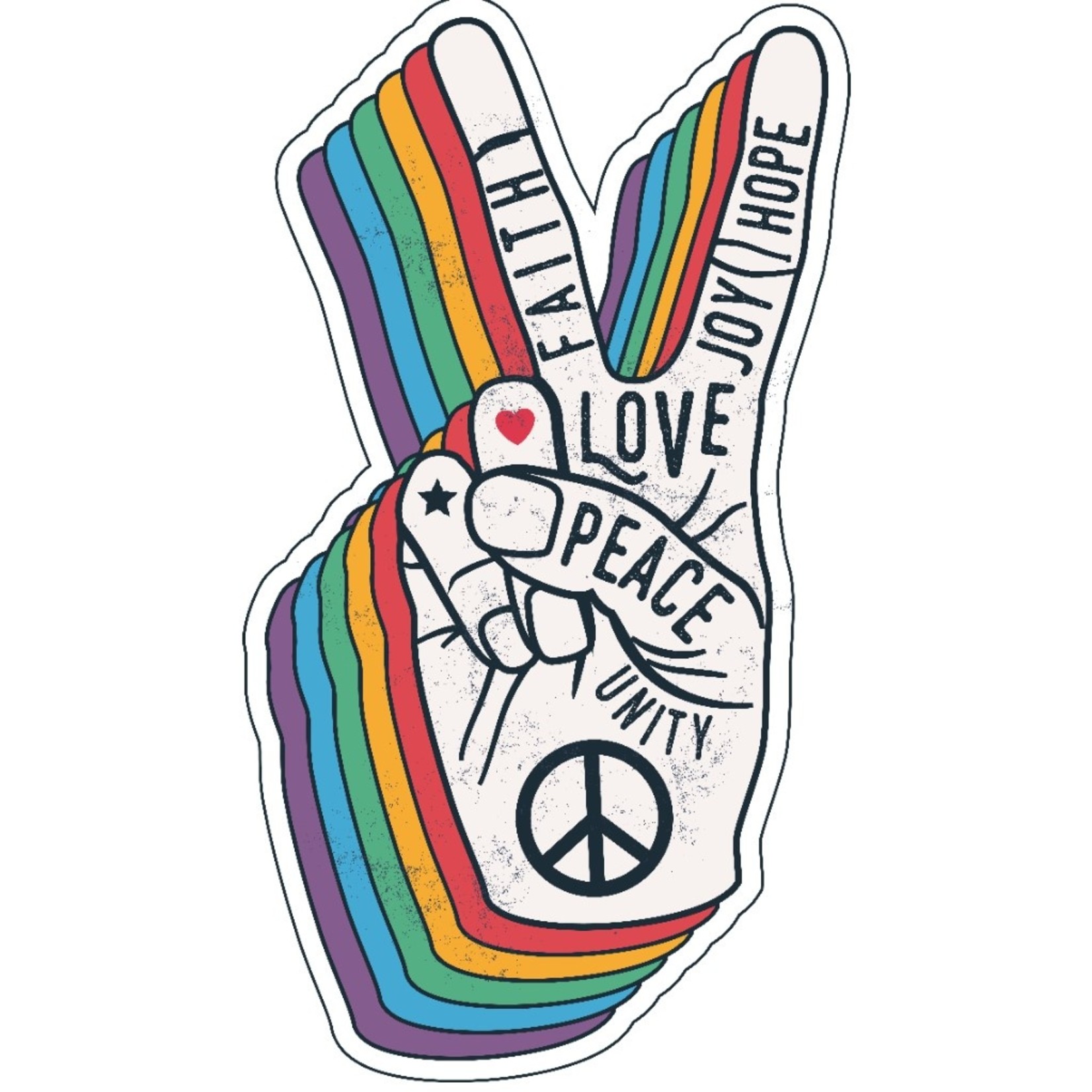 Peace Hand Sign Transfer - Texas Vinyl Dispensary