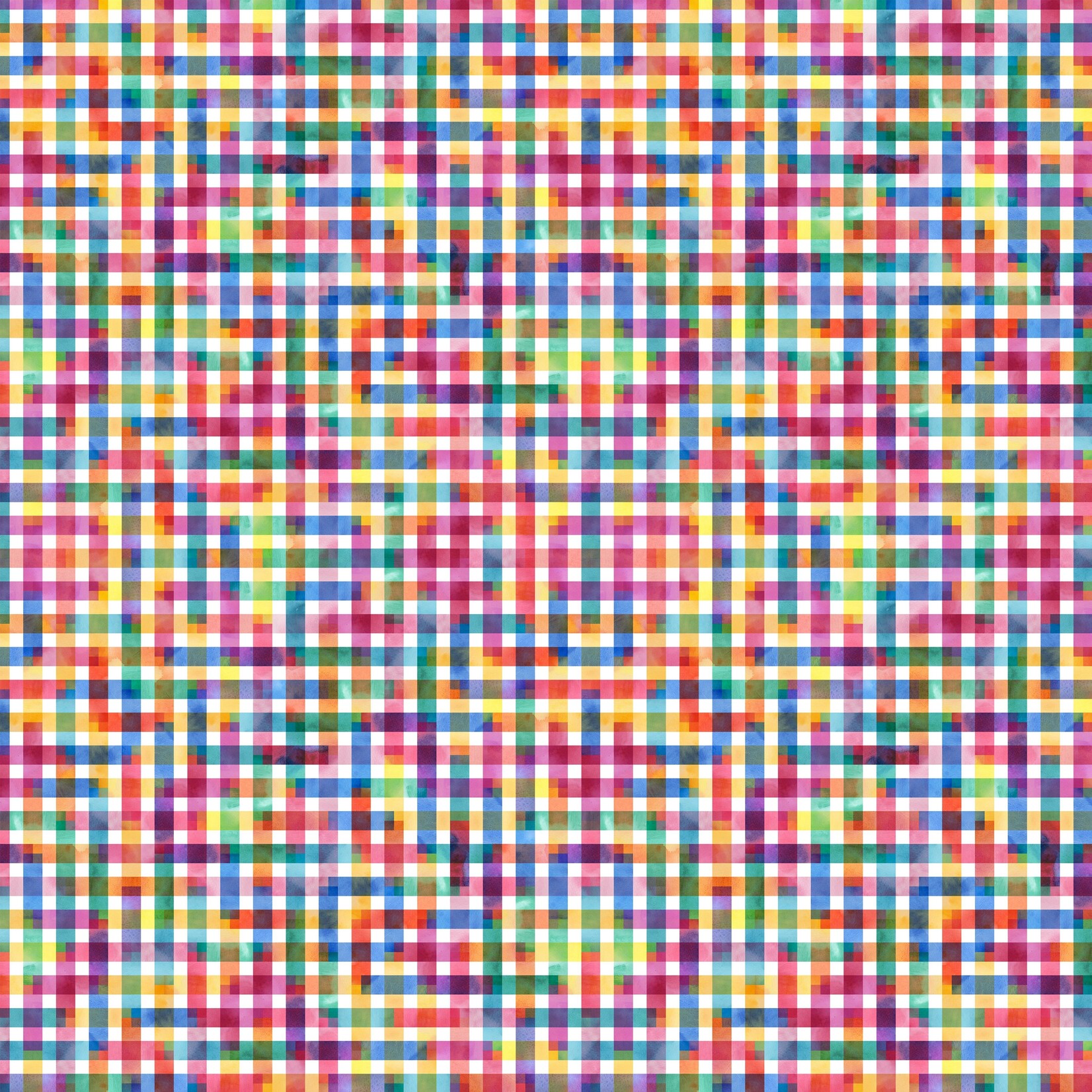 TVD Watercolor Rainbow Pixels