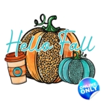 TVD Hello Fall Pumpkins and Drink Transfeer