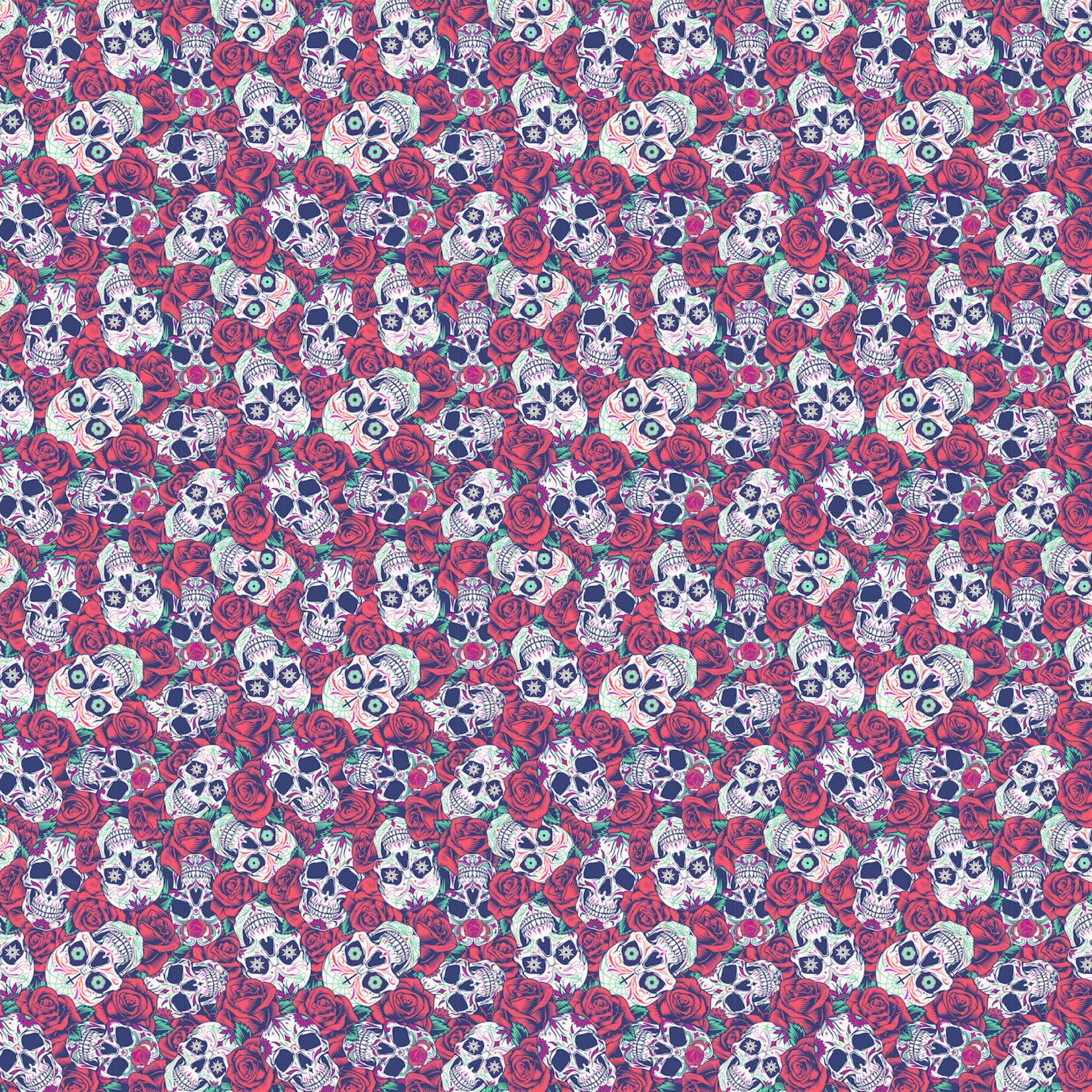 TVD Sugar Skulls With Roses