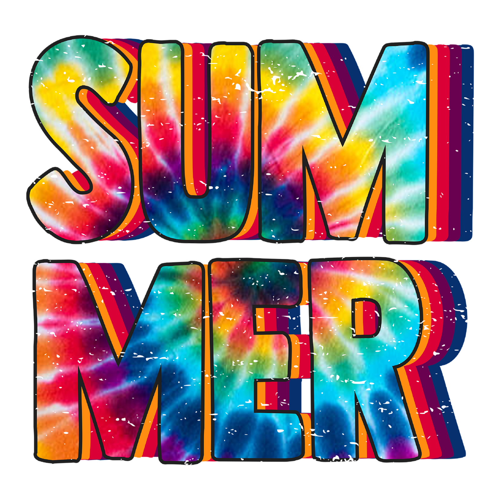 TVD Summer Tie Dye Transfer