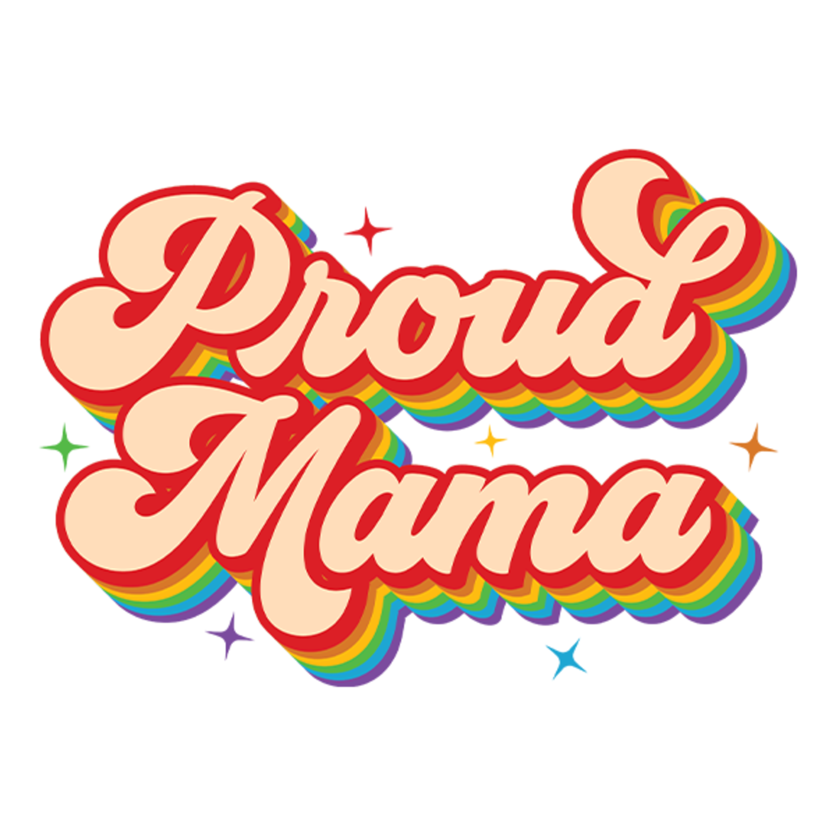 TVD Proud Mama Rainbow Transfer