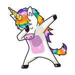 Dabbing Unicorn Transfer
