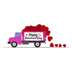 Valentine's Pink Truck Transfer