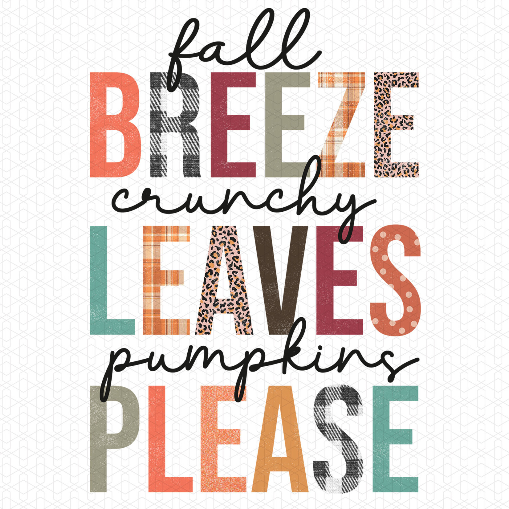 TVD Fall Breeze Crunchy Leaves Pumpkins Please Transfer