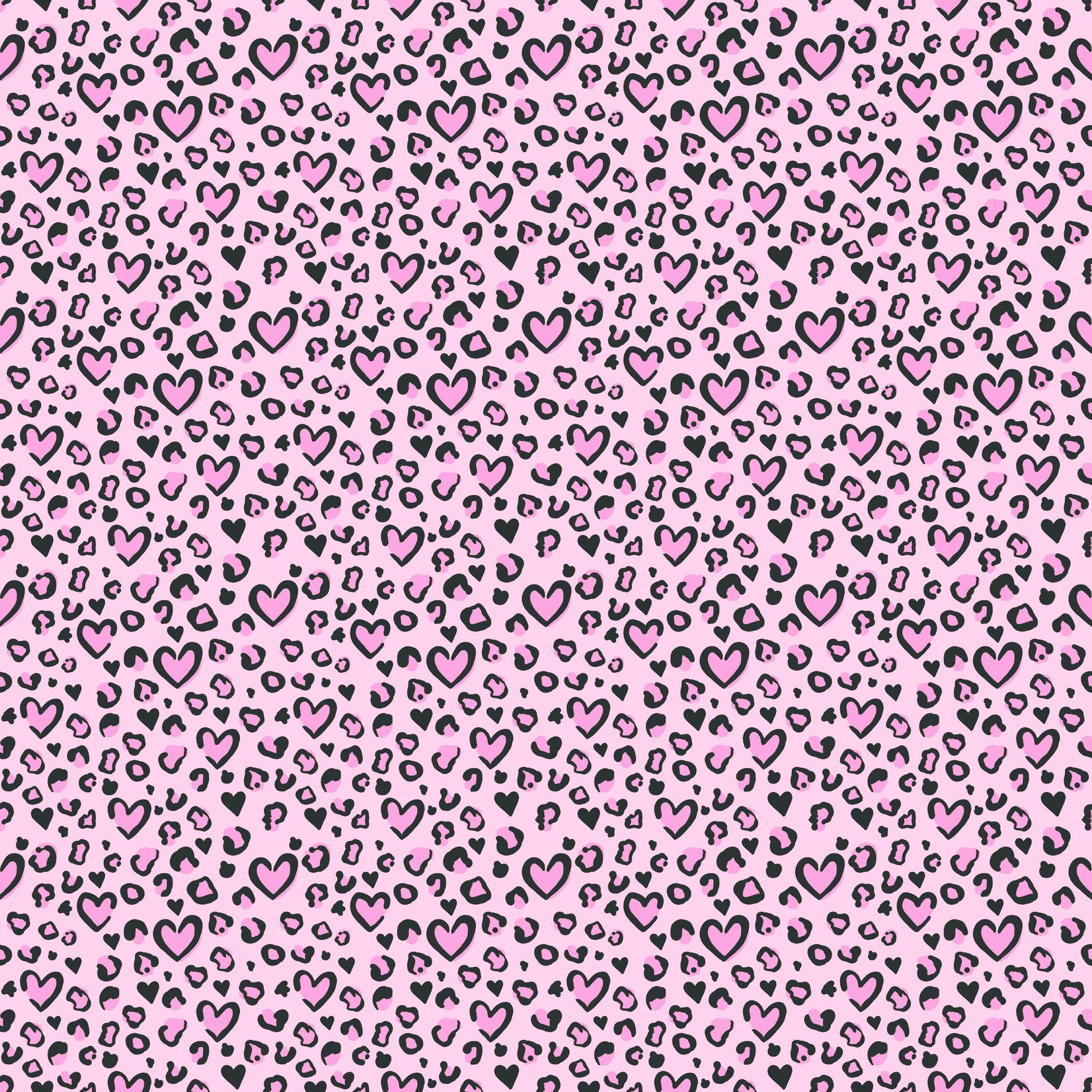 martodesigns - Pink Heart Blank Leopard Stripes Circle