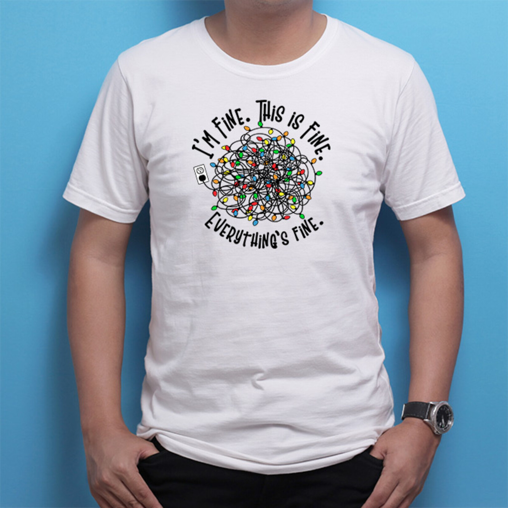 TVD Everything is Fine Christmas Lights Transfer