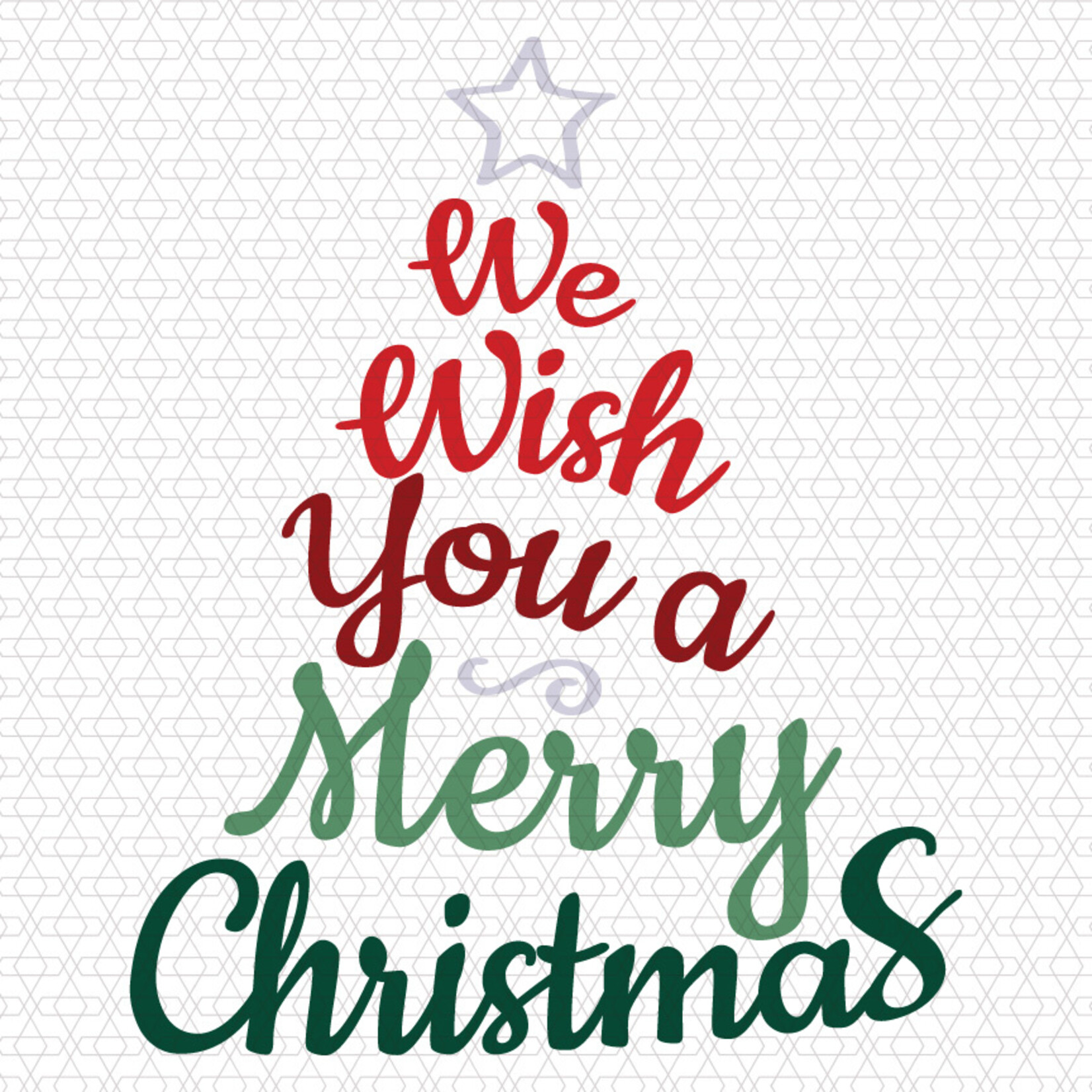 TVD We Wish You a Merry Christmas Tree Transfer