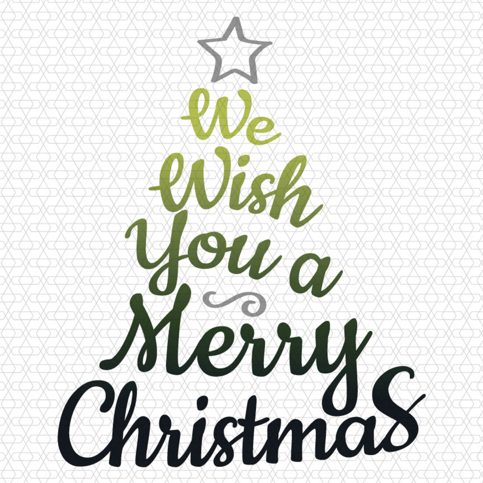 TVD We Wish You a Merry Christmas Tree Transfer