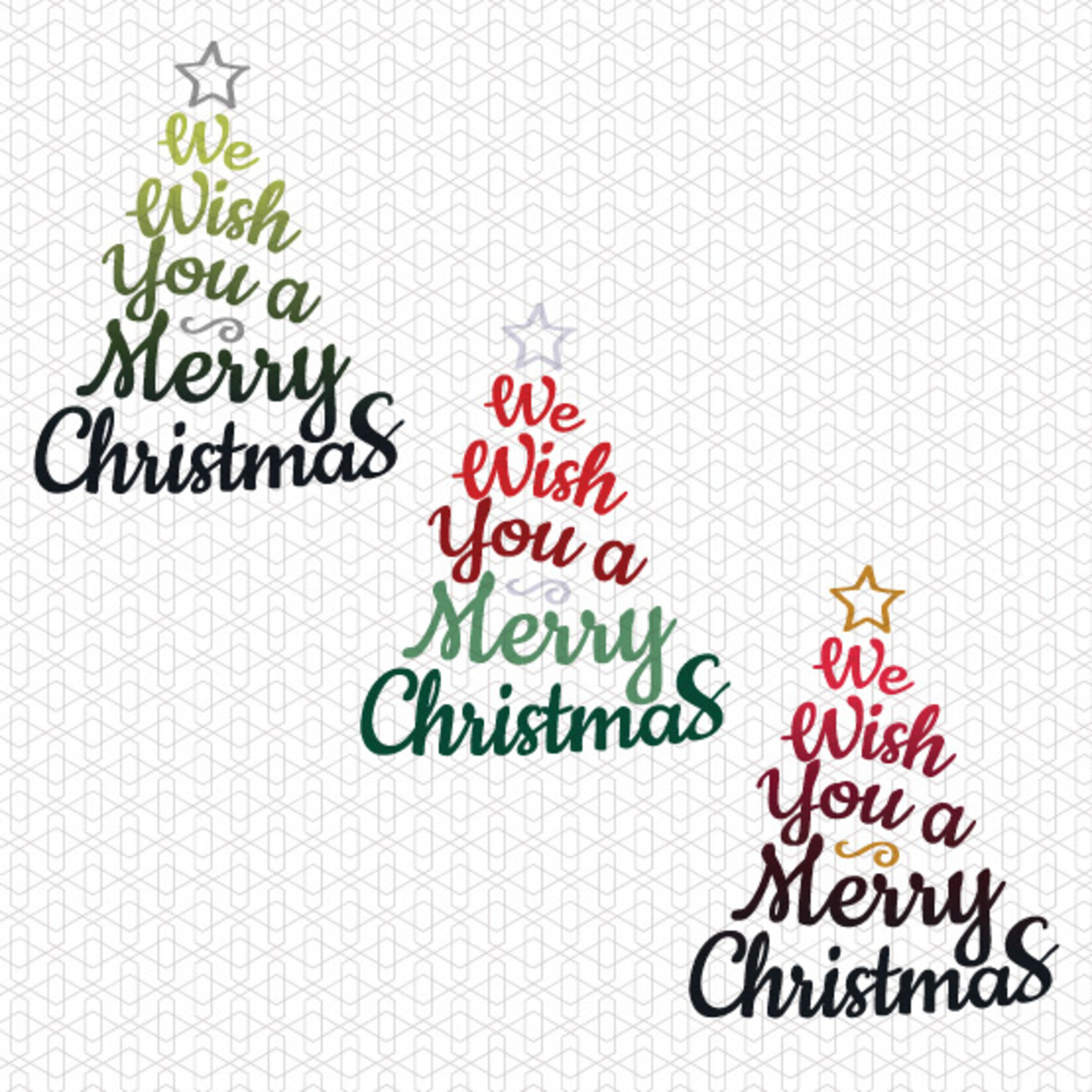 TVD We Wish You a Merry Christmas Tree Transfer