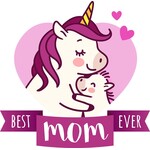 TVD Best Mom Ever Unicorn Transfer