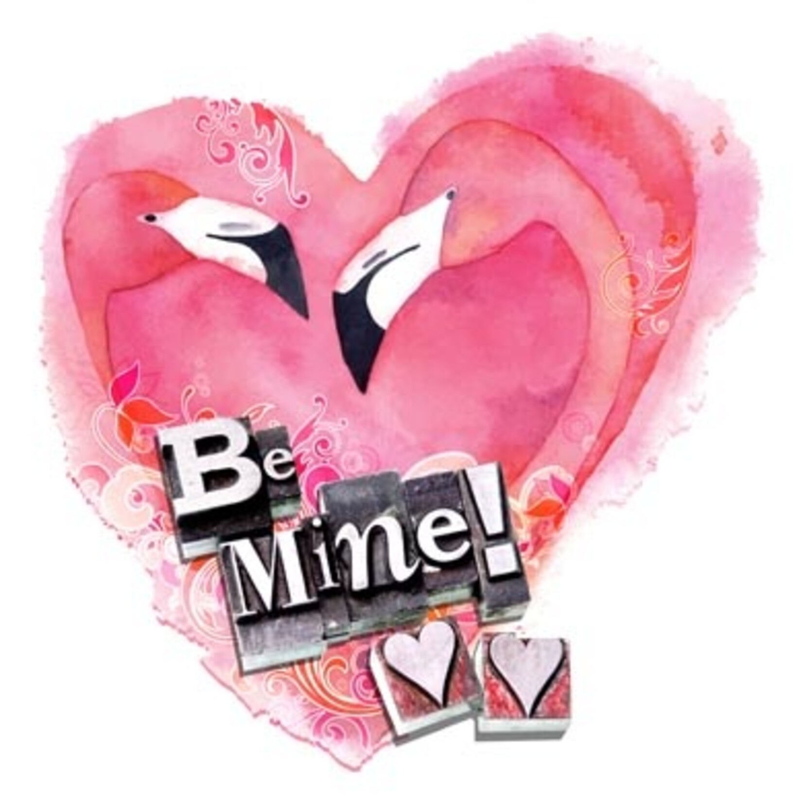 Be Mine Flamingo Transfer