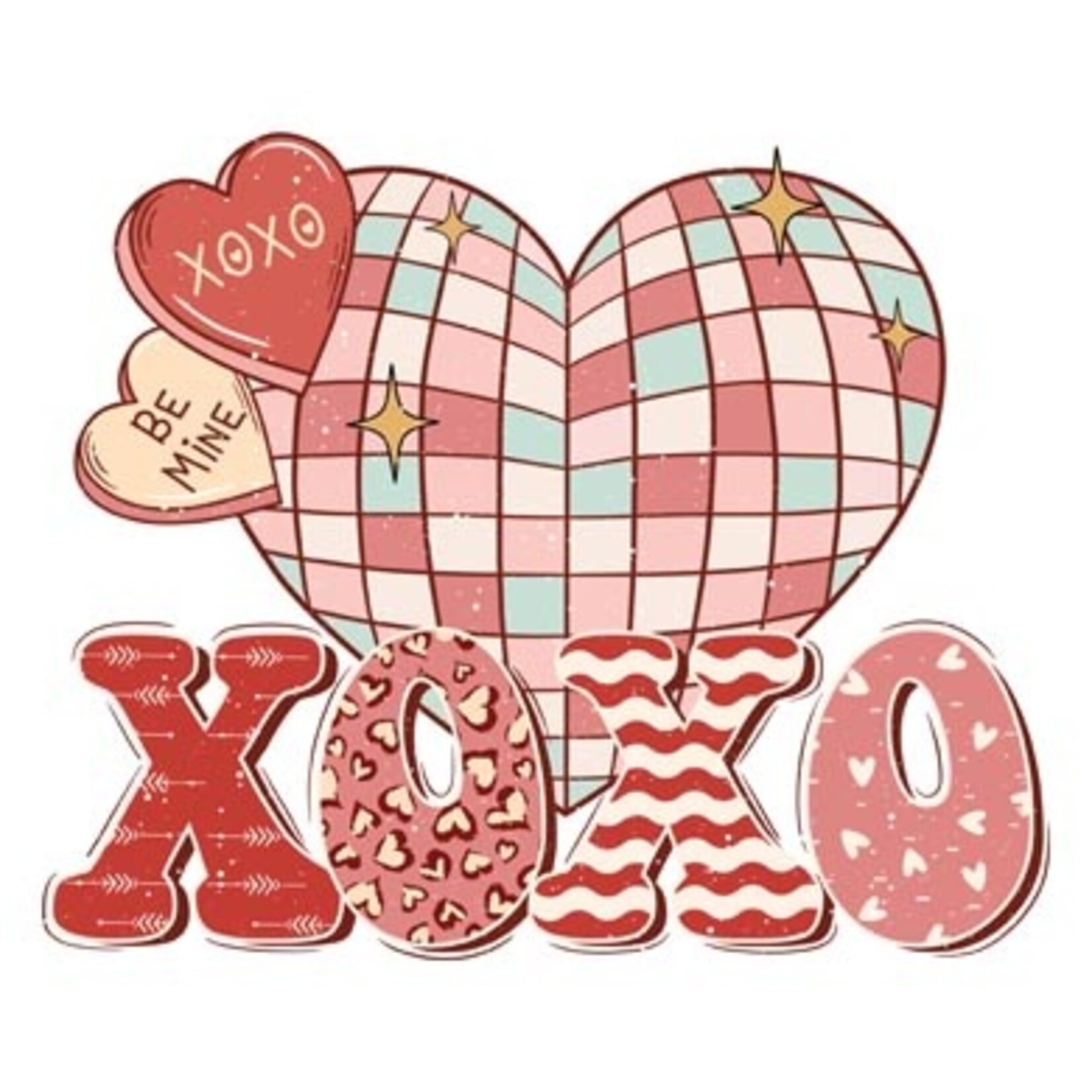 TVD Disco XOXO Valentine's Heart Transfer