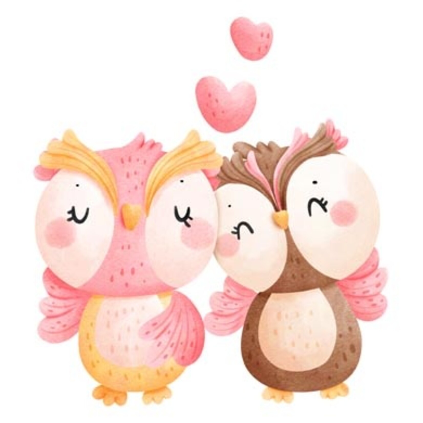Valentine's Owls in Love Transfer