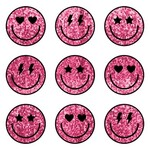 TVD Sequin Smiley Faces Transfer