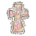 Brush Stroke Cross with Gold Transfer