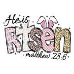He is Risen Easter Pattern Transfer