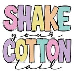 Shake Your Cotton Tail Easter Transfer