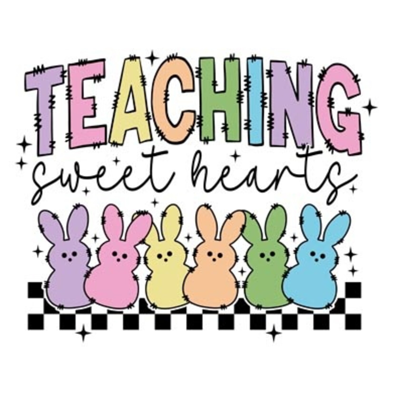 Teaching Sweethearts Peeps  Easter Transfer