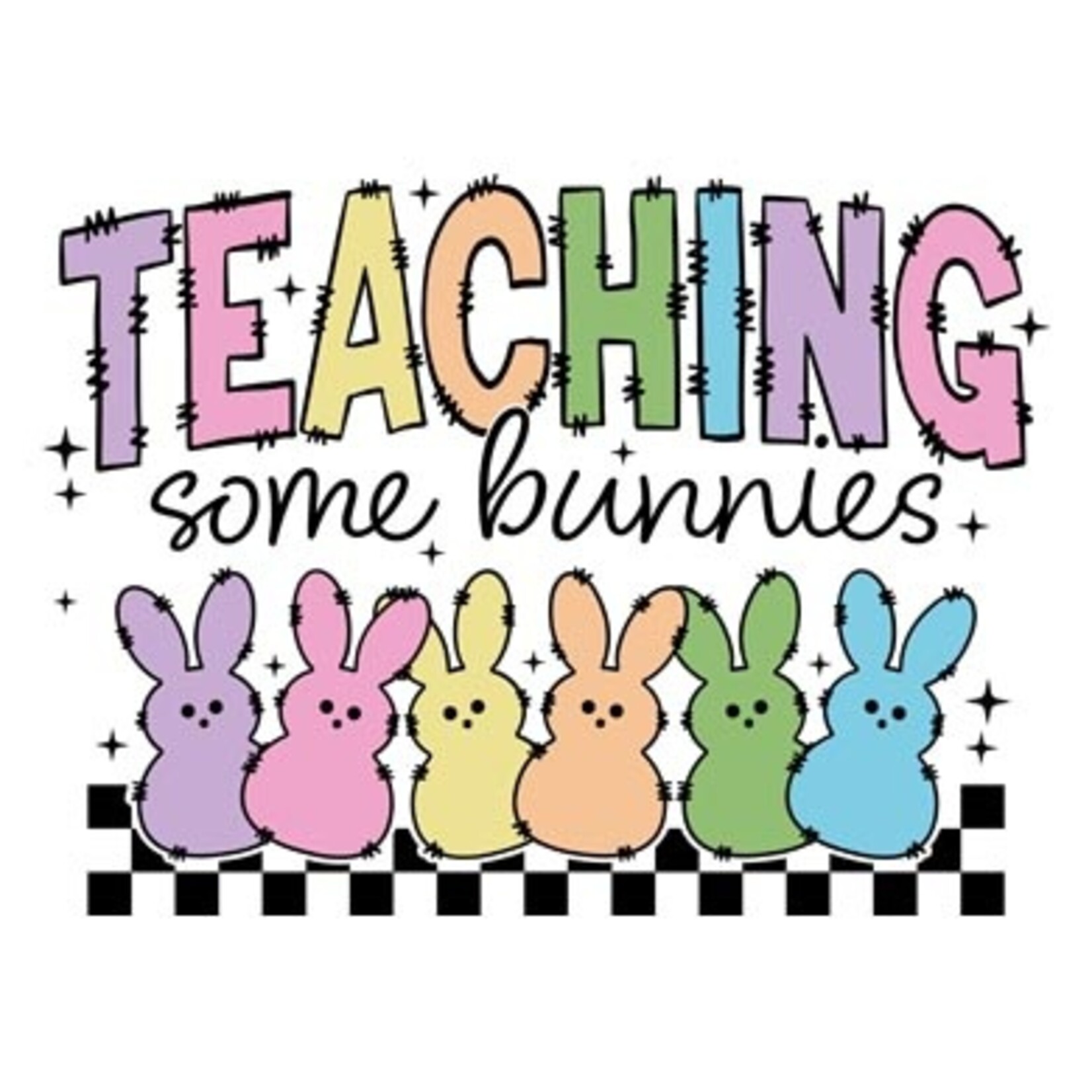 Teaching Some Bunnies Easter Transfer