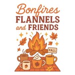 Bonfires, Flannels and Friends Transfer