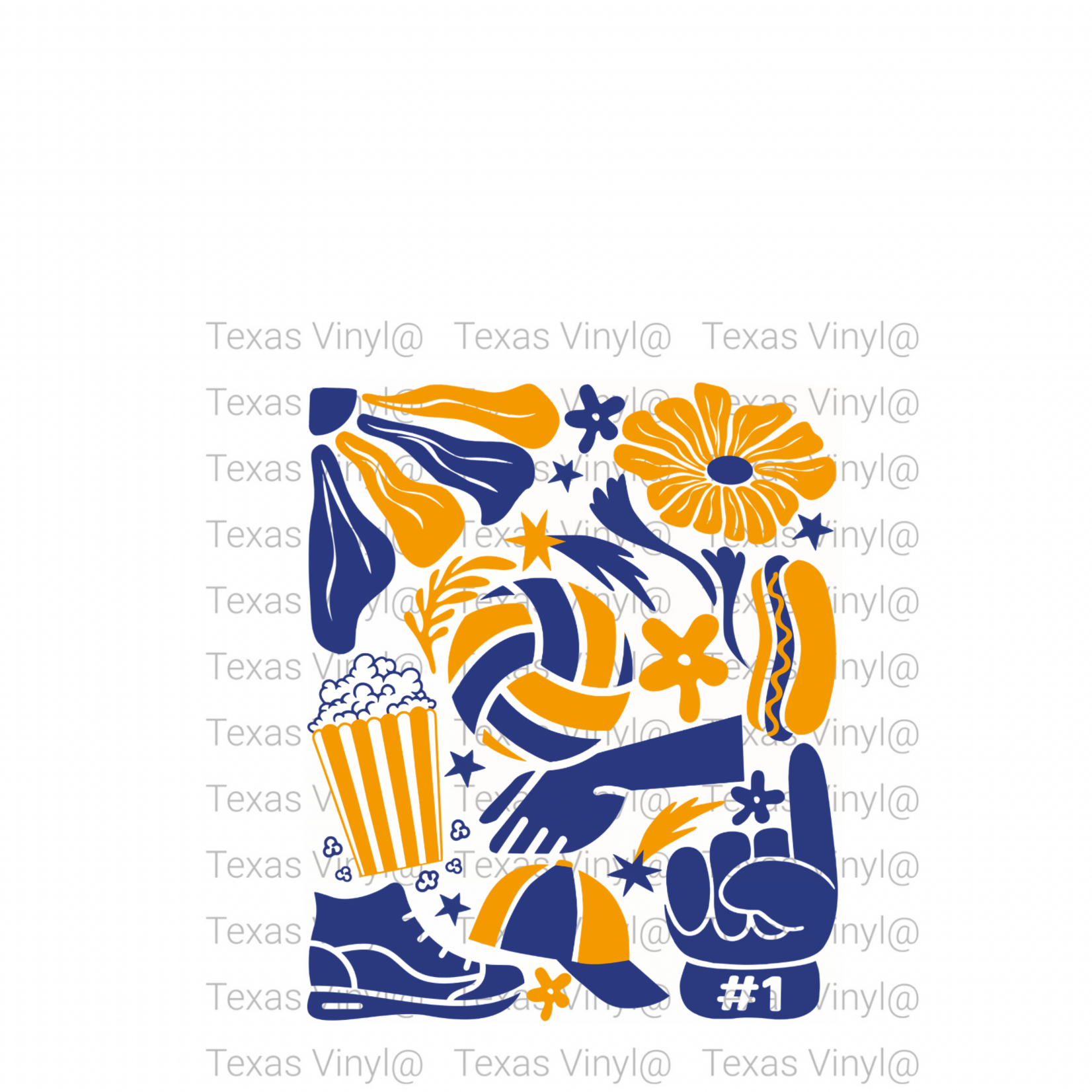 Boho Volleyball Transfer